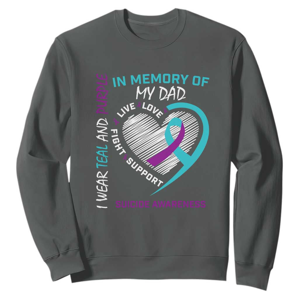 In Memory of My Son Sweatshirt Suicide Support & Prevention - Loss of Child Tribute