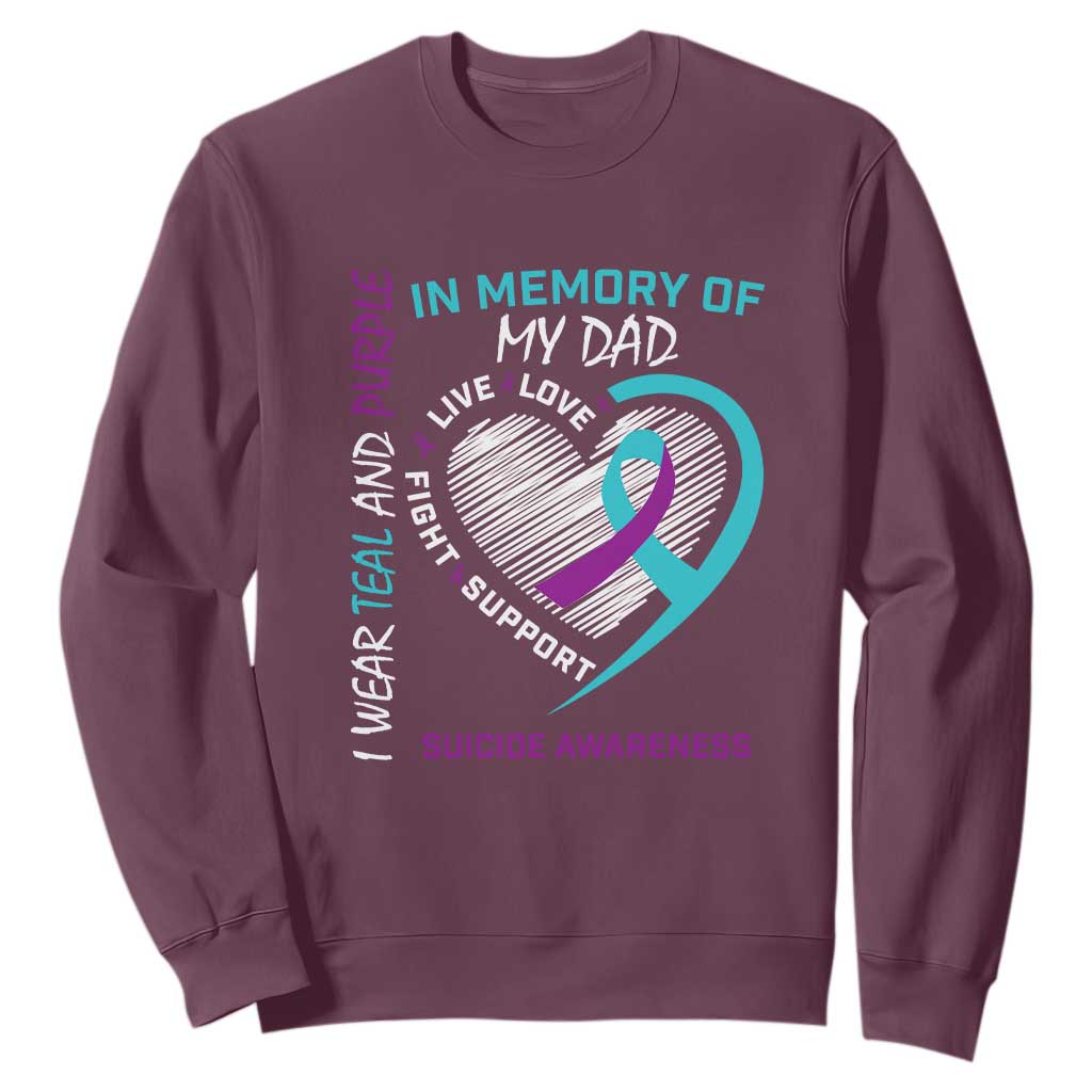 In Memory of My Son Sweatshirt Suicide Support & Prevention - Loss of Child Tribute