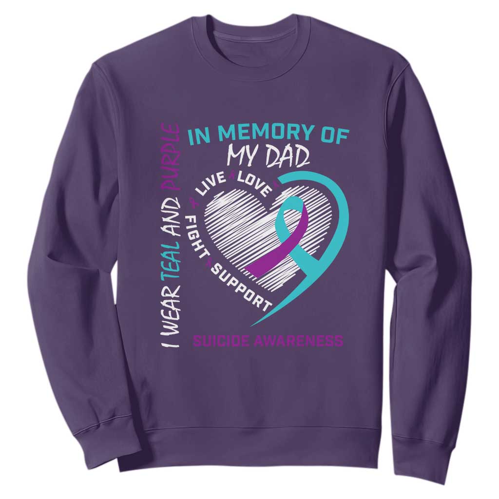 In Memory of My Son Sweatshirt Suicide Support & Prevention - Loss of Child Tribute