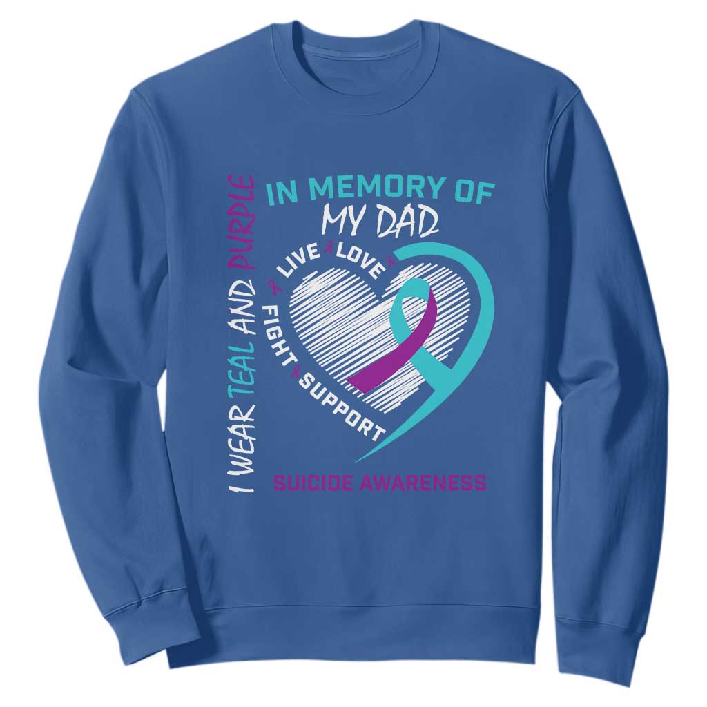 In Memory of My Son Sweatshirt Suicide Support & Prevention - Loss of Child Tribute