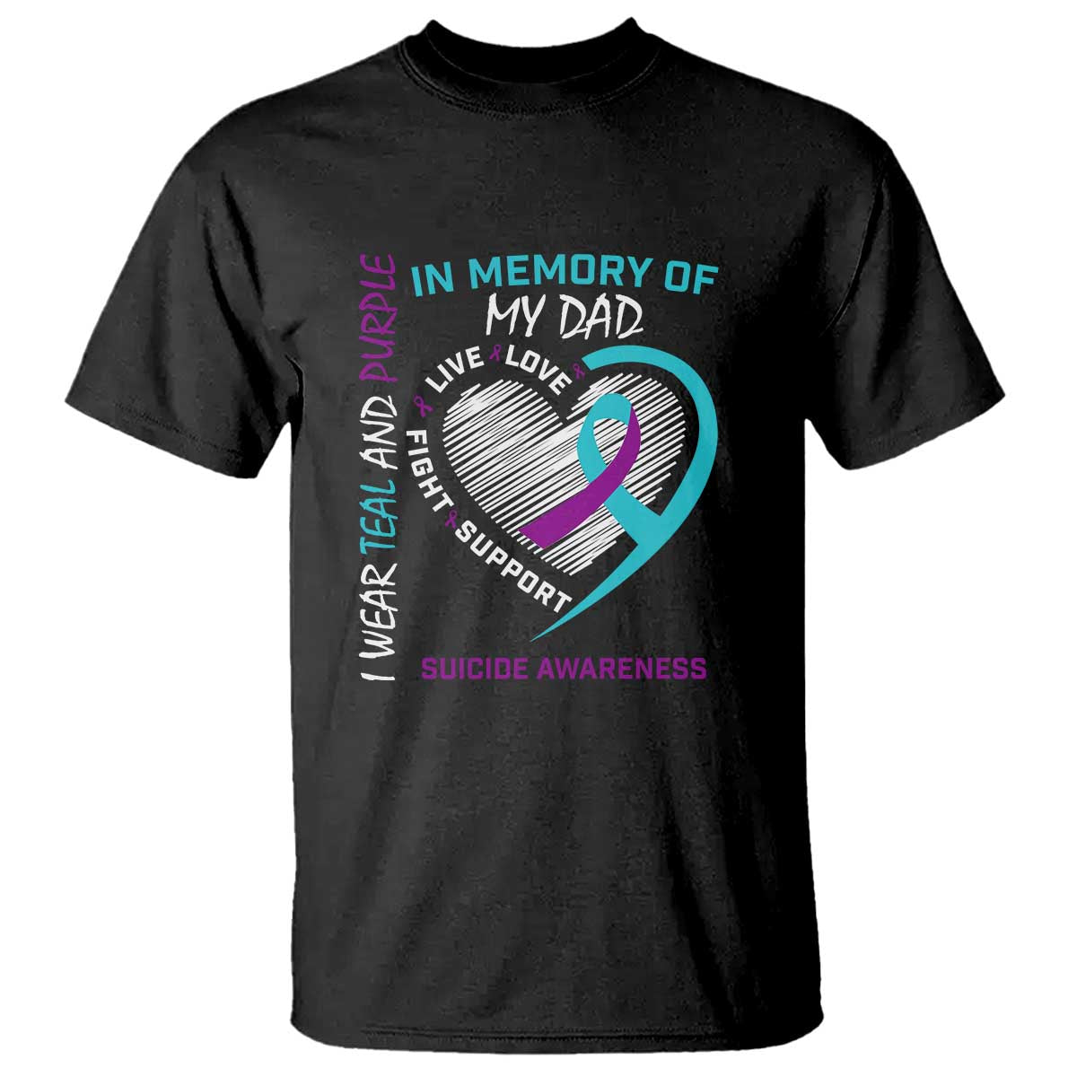 In Memory of My Son T Shirt Suicide Support & Prevention - Loss of Child Tribute