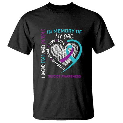 In Memory of My Son T Shirt Suicide Support & Prevention - Loss of Child Tribute