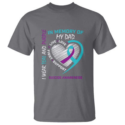 In Memory of My Son T Shirt Suicide Support & Prevention - Loss of Child Tribute