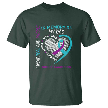 In Memory of My Son T Shirt Suicide Support & Prevention - Loss of Child Tribute