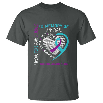 In Memory of My Son T Shirt Suicide Support & Prevention - Loss of Child Tribute