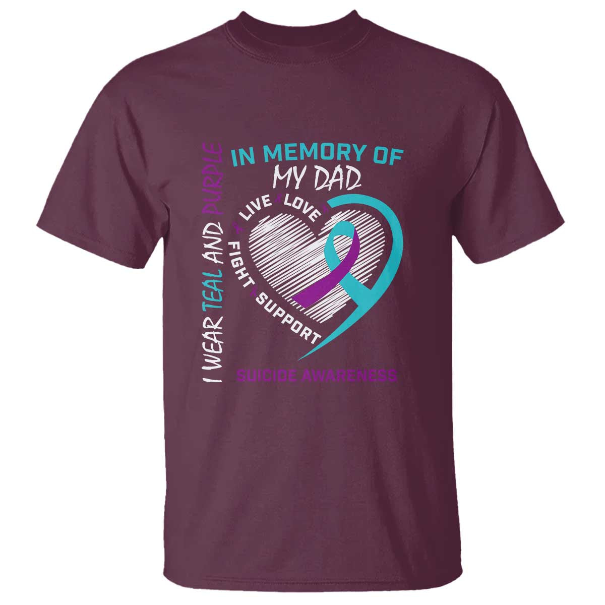 In Memory of My Son T Shirt Suicide Support & Prevention - Loss of Child Tribute