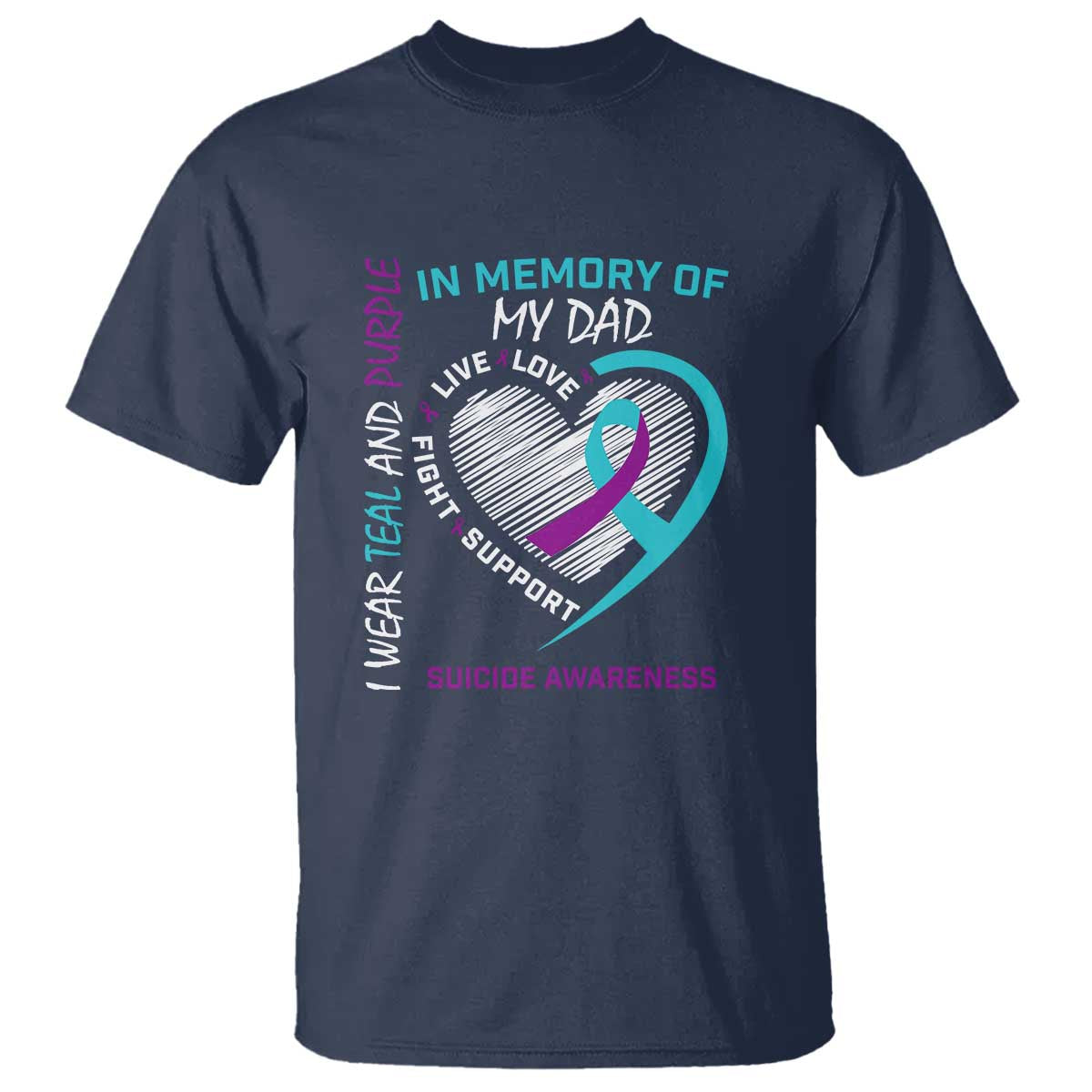 In Memory of My Son T Shirt Suicide Support & Prevention - Loss of Child Tribute
