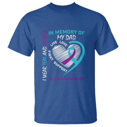 In Memory of My Son T Shirt Suicide Support & Prevention - Loss of Child Tribute