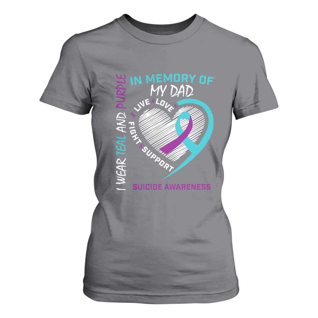 In Memory of My Son T Shirt For Women Suicide Support & Prevention - Loss of Child Tribute