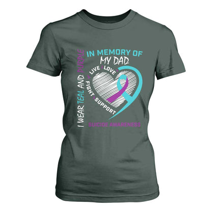 In Memory of My Son T Shirt For Women Suicide Support & Prevention - Loss of Child Tribute