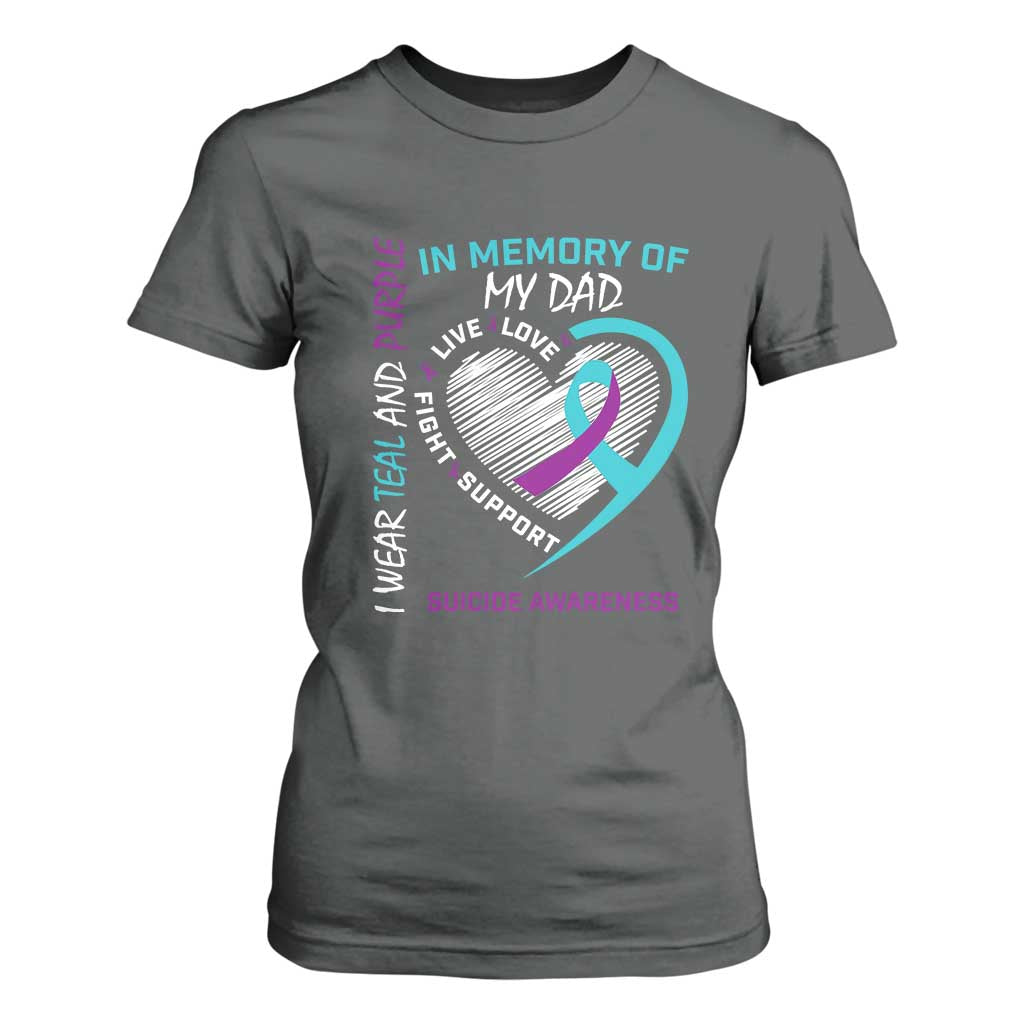 In Memory of My Son T Shirt For Women Suicide Support & Prevention - Loss of Child Tribute