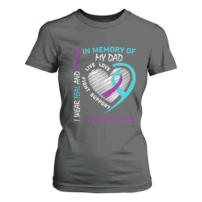 In Memory of My Son T Shirt For Women Suicide Support & Prevention - Loss of Child Tribute
