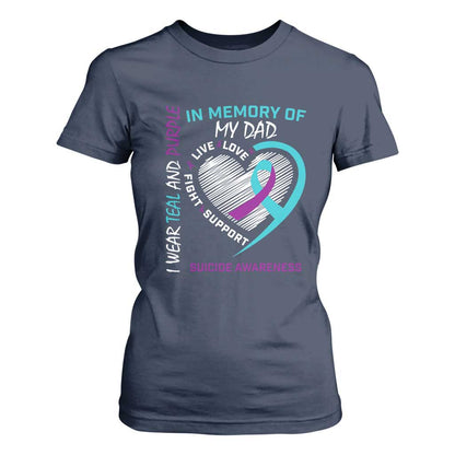 In Memory of My Son T Shirt For Women Suicide Support & Prevention - Loss of Child Tribute