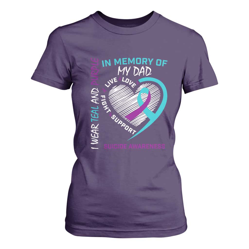 In Memory of My Son T Shirt For Women Suicide Support & Prevention - Loss of Child Tribute