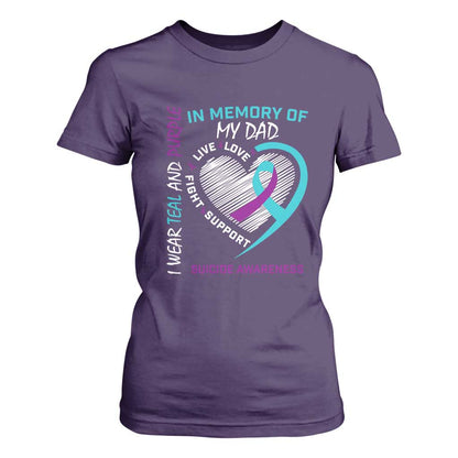 In Memory of My Son T Shirt For Women Suicide Support & Prevention - Loss of Child Tribute