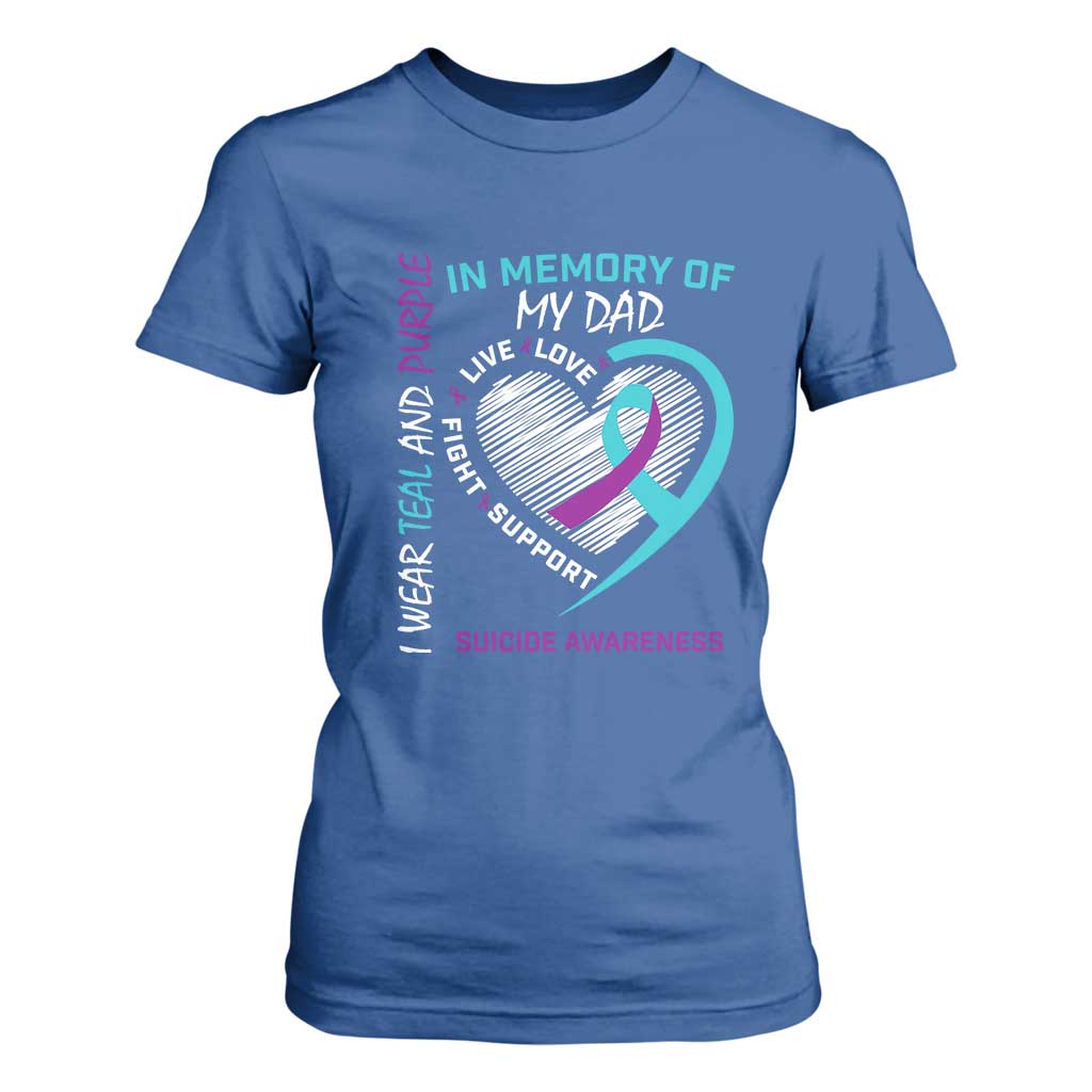 In Memory of My Son T Shirt For Women Suicide Support & Prevention - Loss of Child Tribute