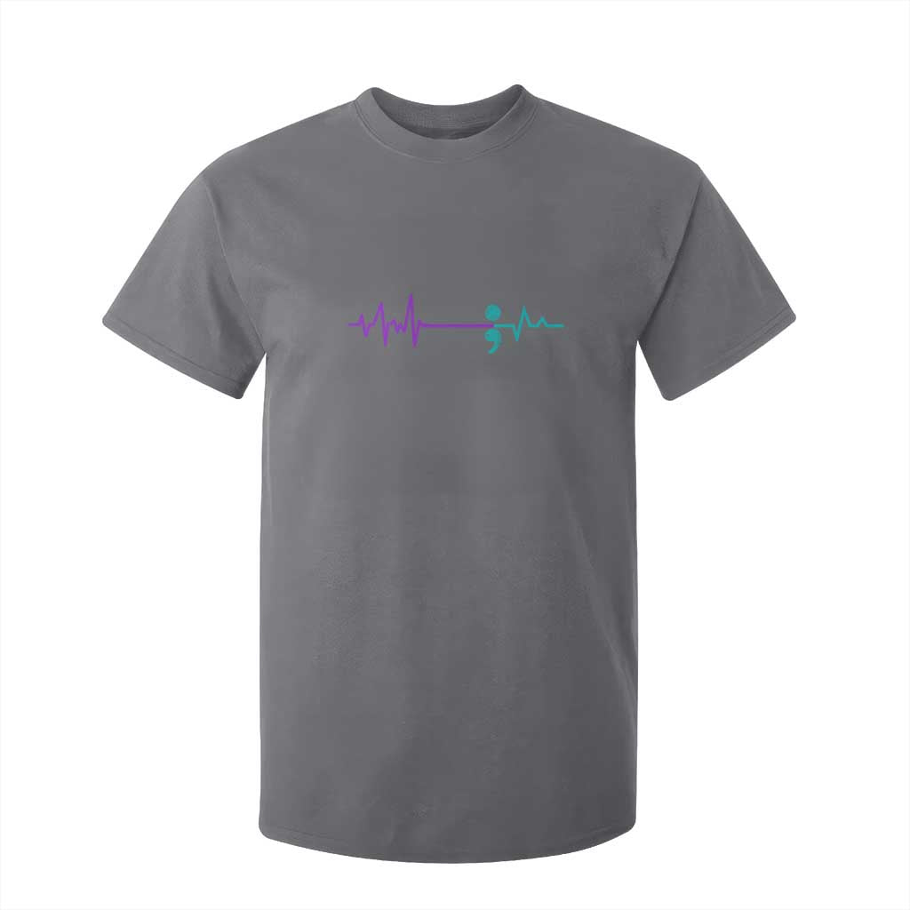 Suicide Prevention Support T Shirt For Kid Semicolon Stay Strong Design