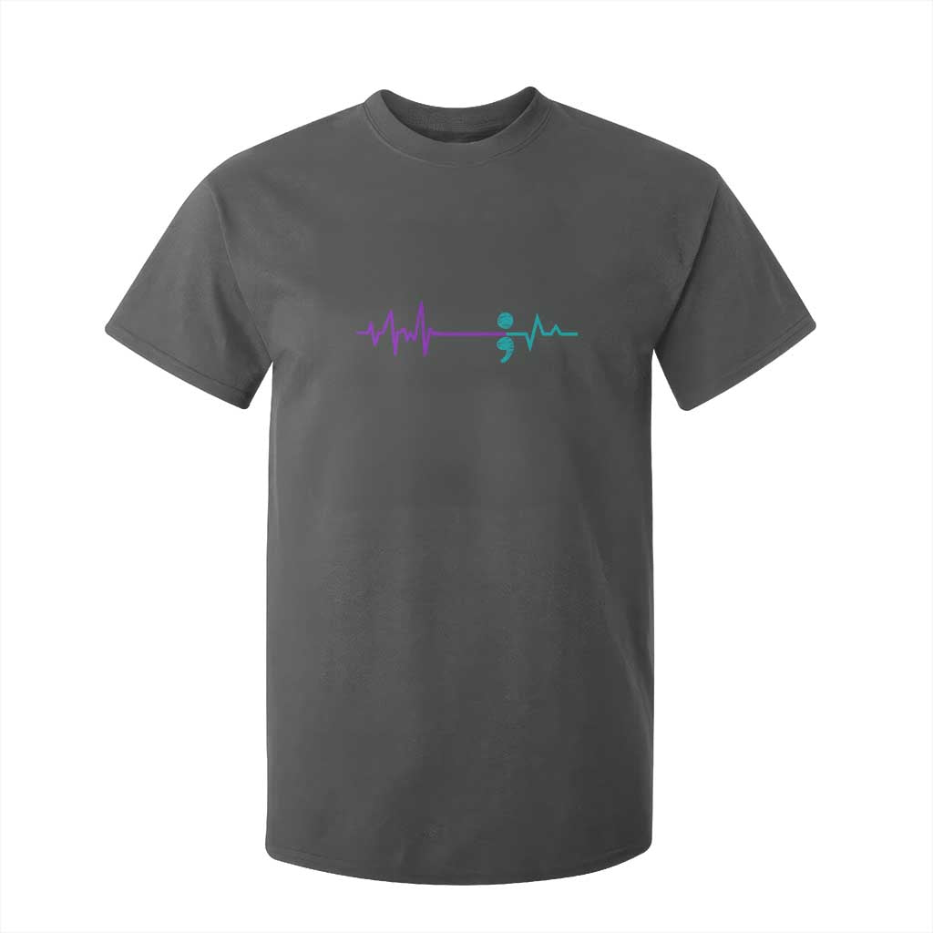 Suicide Prevention Support T Shirt For Kid Semicolon Stay Strong Design
