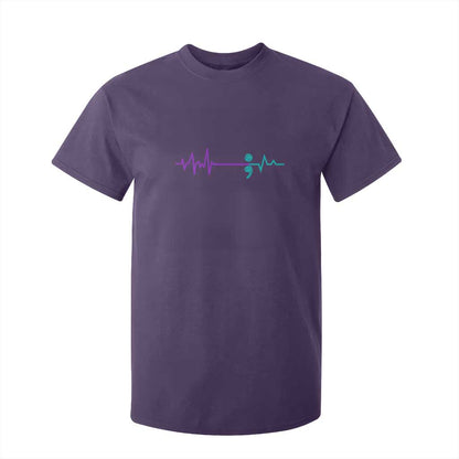 Suicide Prevention Support T Shirt For Kid Semicolon Stay Strong Design
