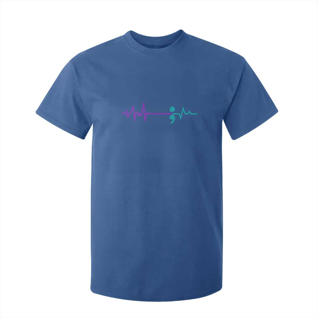 Suicide Prevention Support T Shirt For Kid Semicolon Stay Strong Design