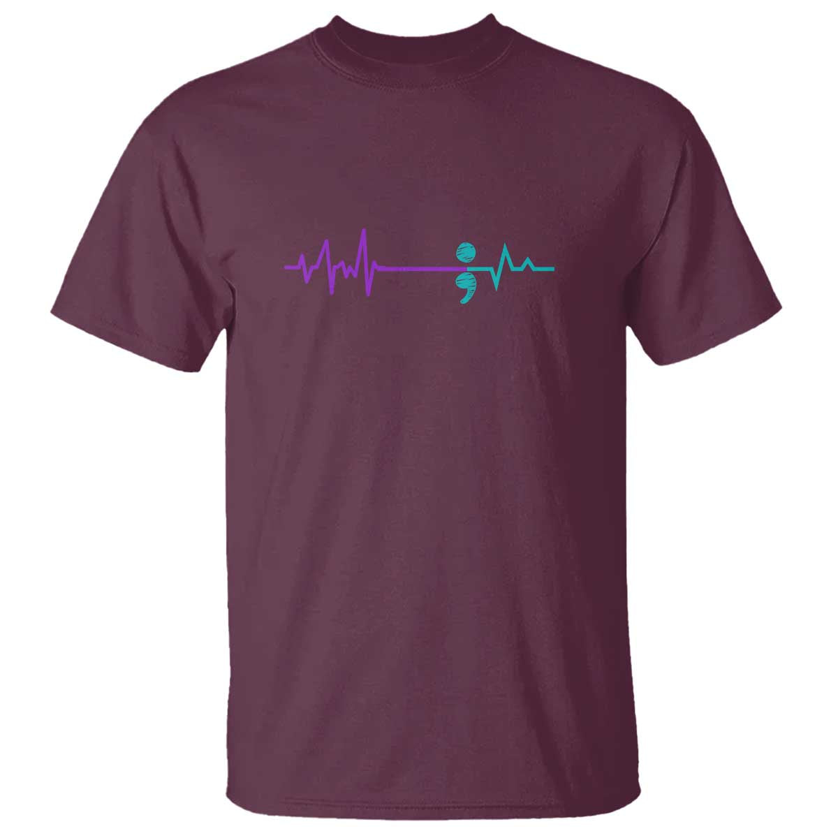 Suicide Prevention Support T Shirt Semicolon Stay Strong Design