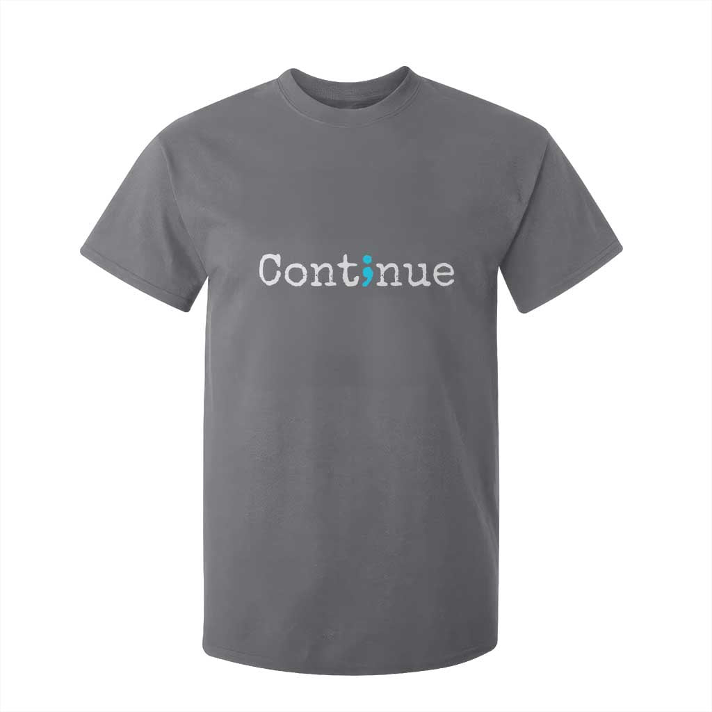Mental Health & Suicide Prevention T Shirt For Kid Semicolon Support Design