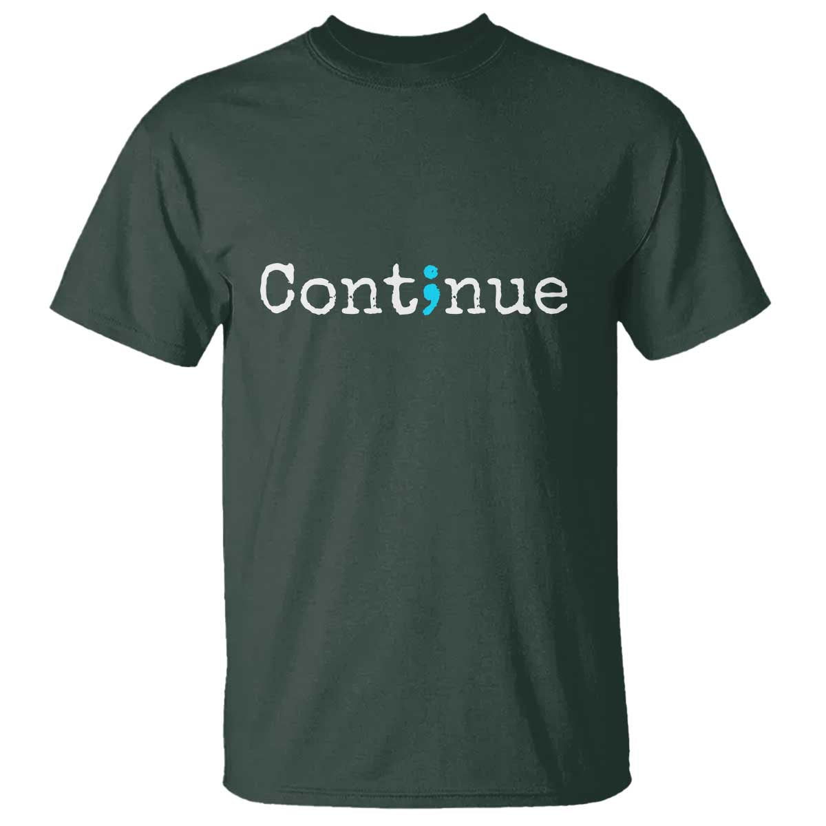 Mental Health & Suicide Prevention T Shirt Semicolon Support Design