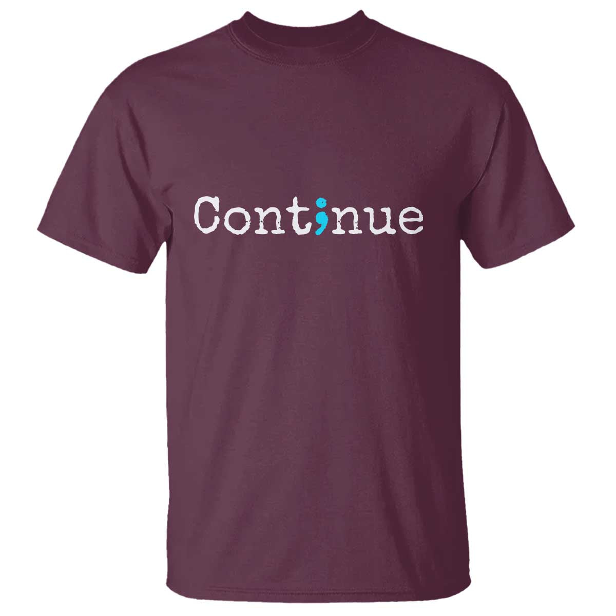 Mental Health & Suicide Prevention T Shirt Semicolon Support Design
