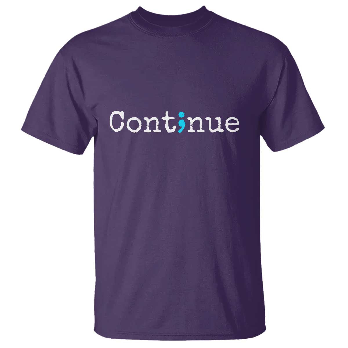 Mental Health & Suicide Prevention T Shirt Semicolon Support Design