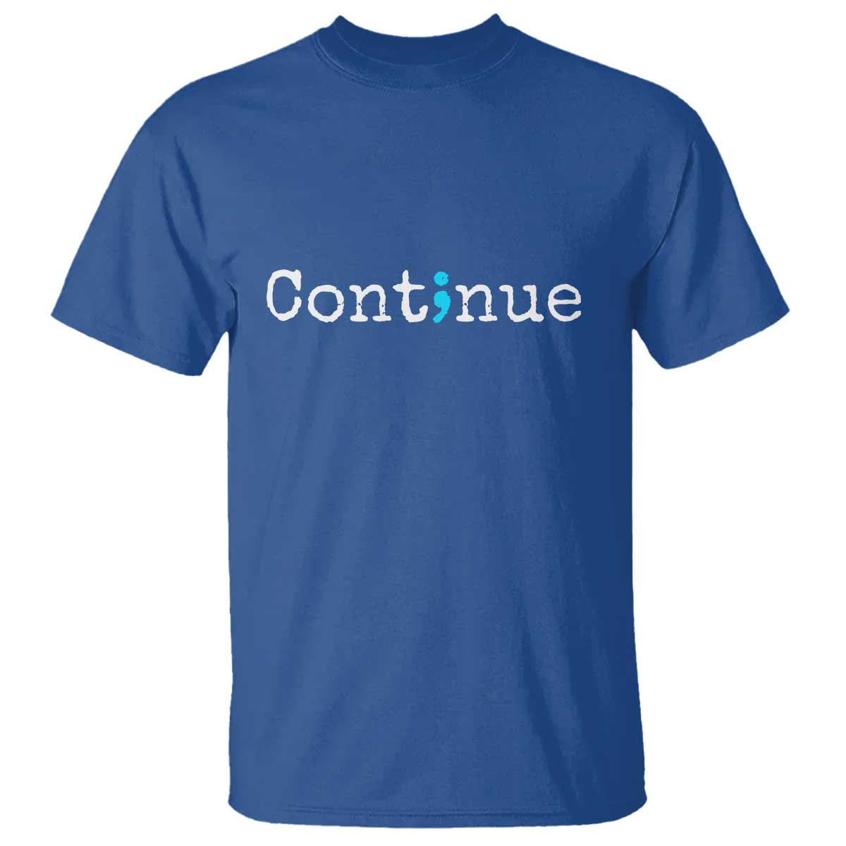 Mental Health & Suicide Prevention T Shirt Semicolon Support Design