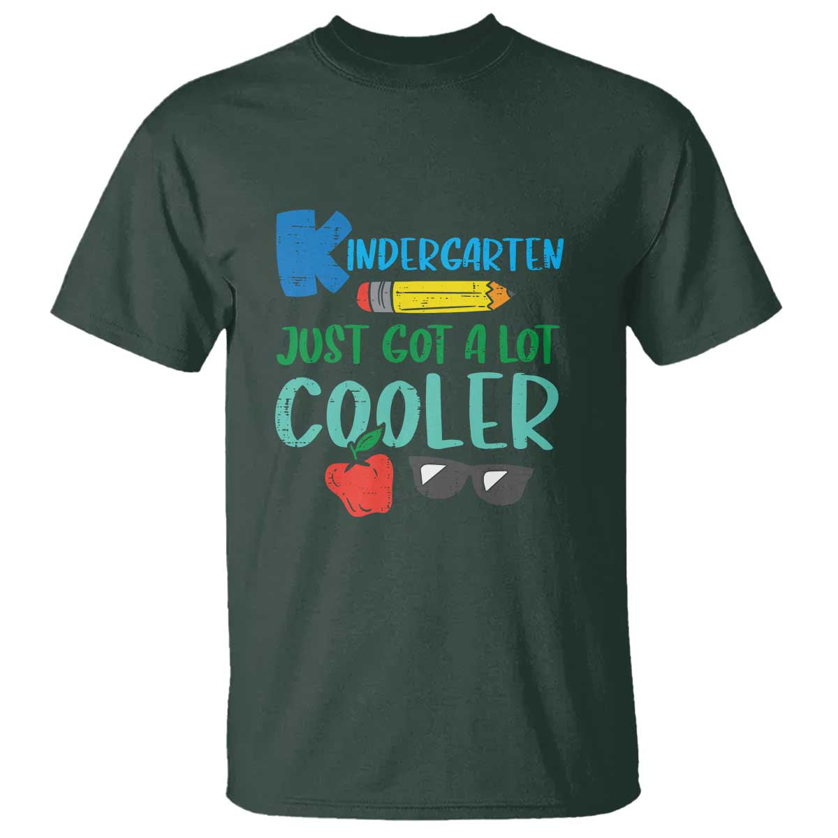 funny-first-day-of-school-t-shirt-kids-kindergarten-just-got-cooler