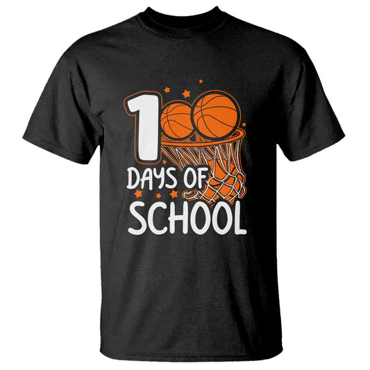 100th Day of School T Shirt Basketball Theme for Kids - FUNOLO