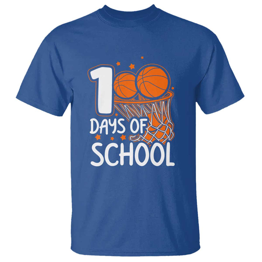 100th Day of School T Shirt Basketball Theme for Kids - FUNOLO