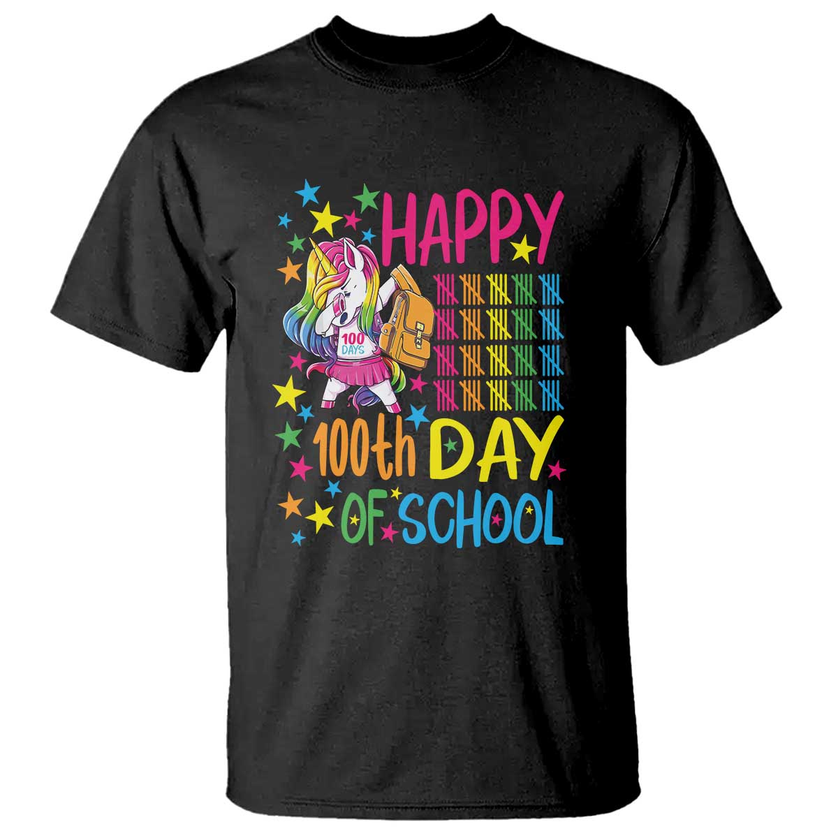 happy-100th-day-of-school-unicorn-t-shirt-celebration-design