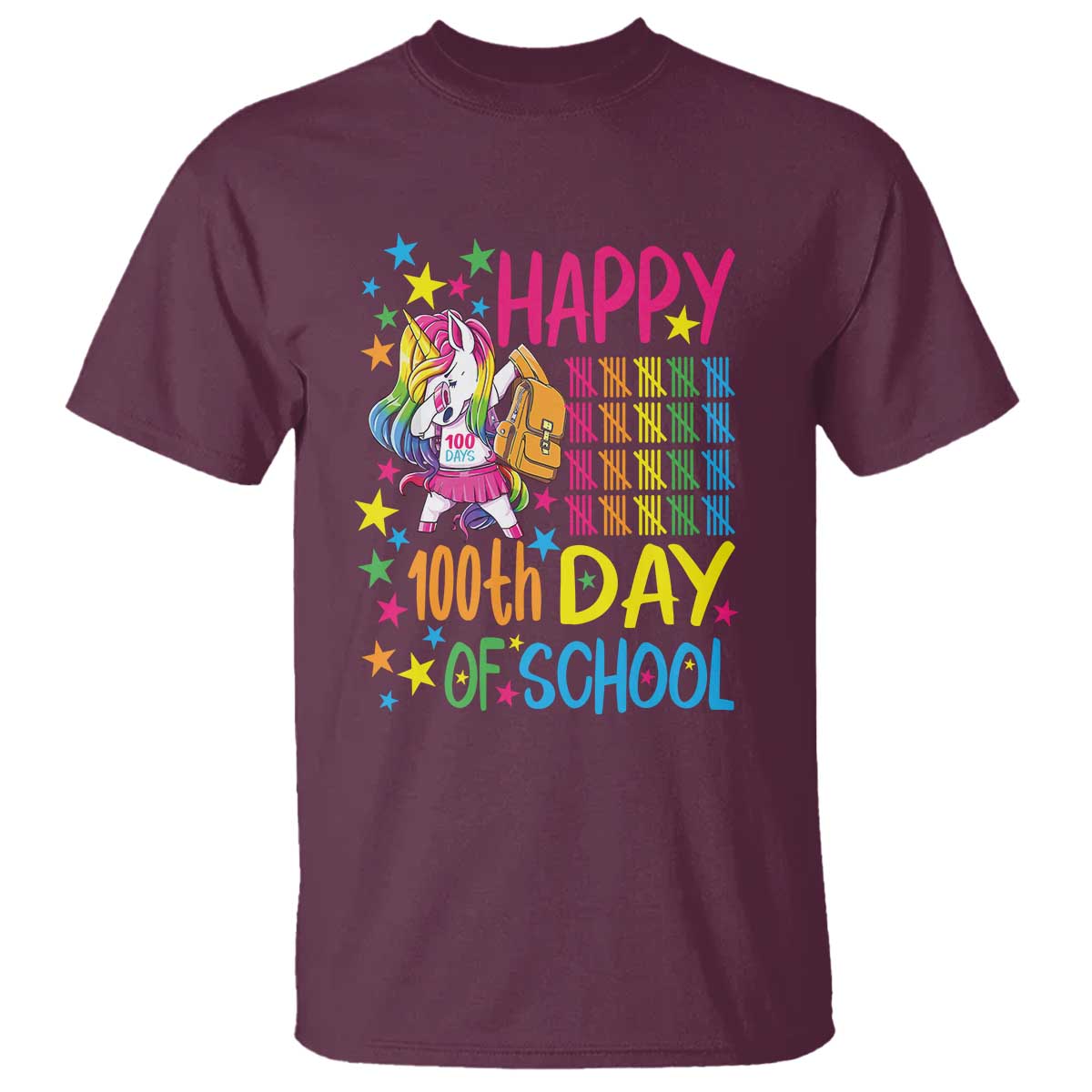 happy-100th-day-of-school-unicorn-t-shirt-celebration-design