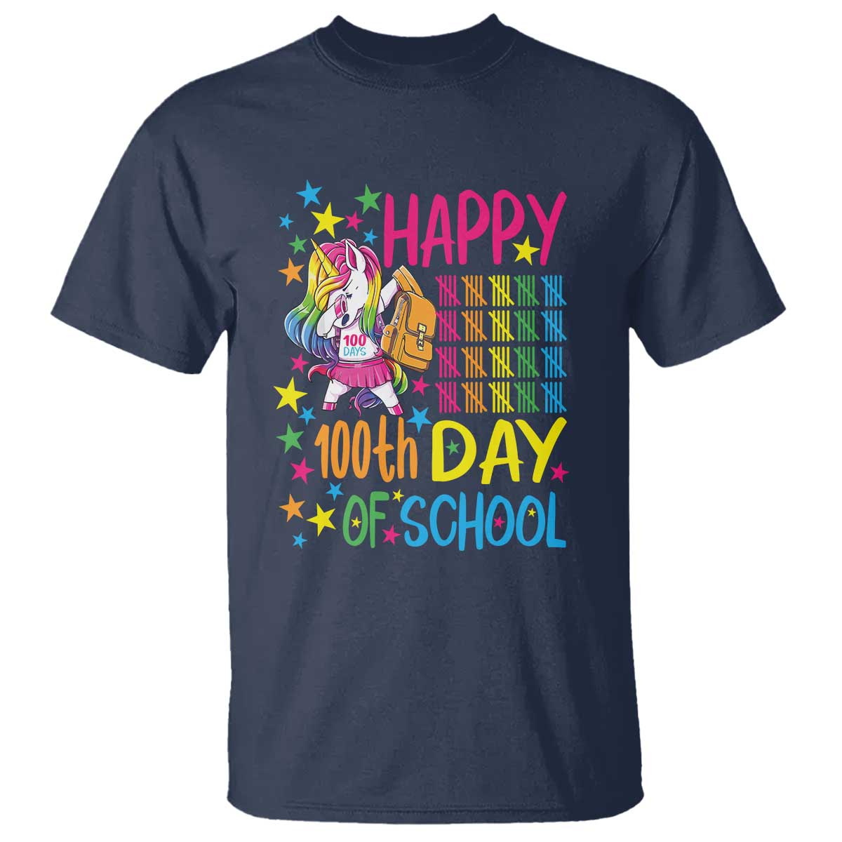 happy-100th-day-of-school-unicorn-t-shirt-celebration-design