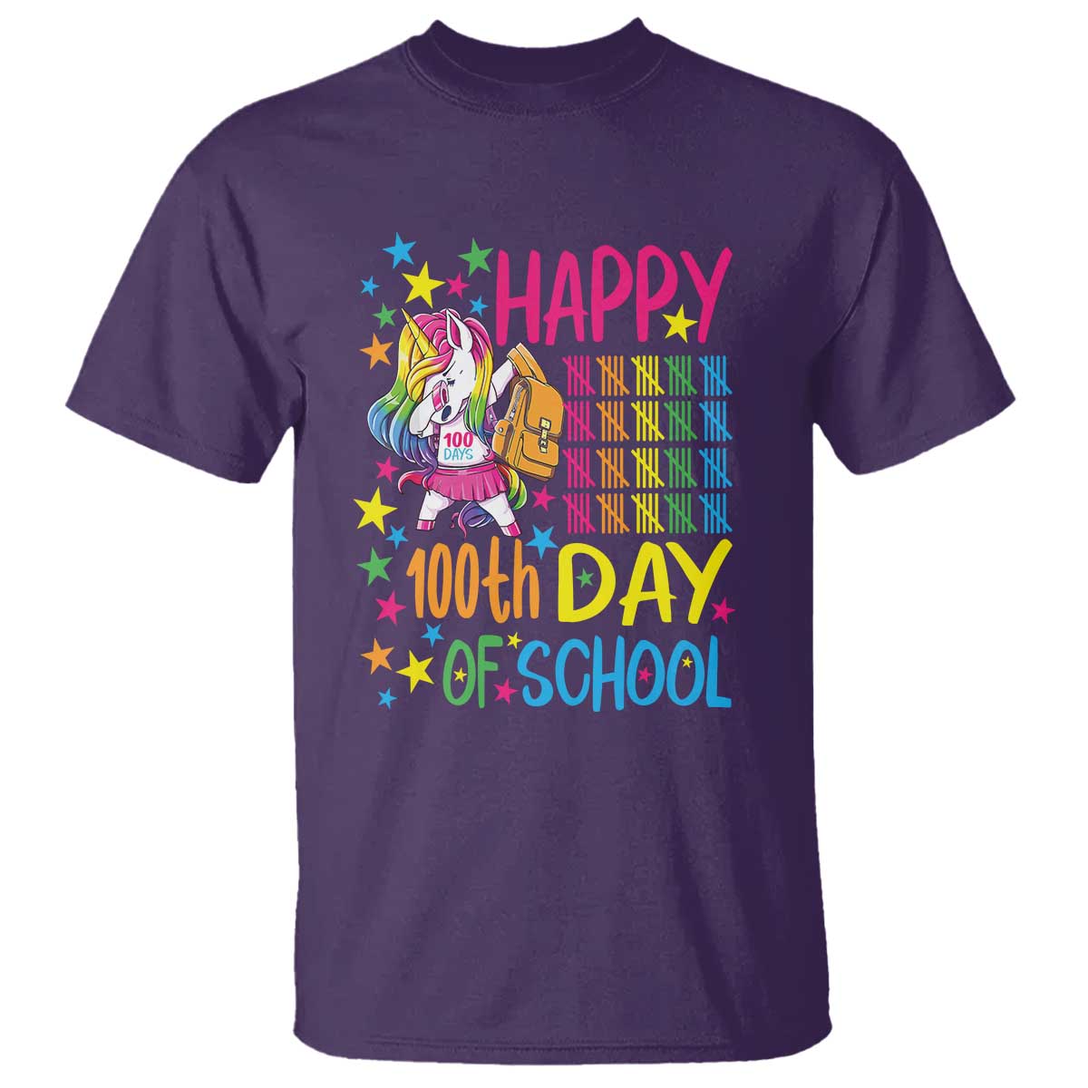happy-100th-day-of-school-unicorn-t-shirt-celebration-design