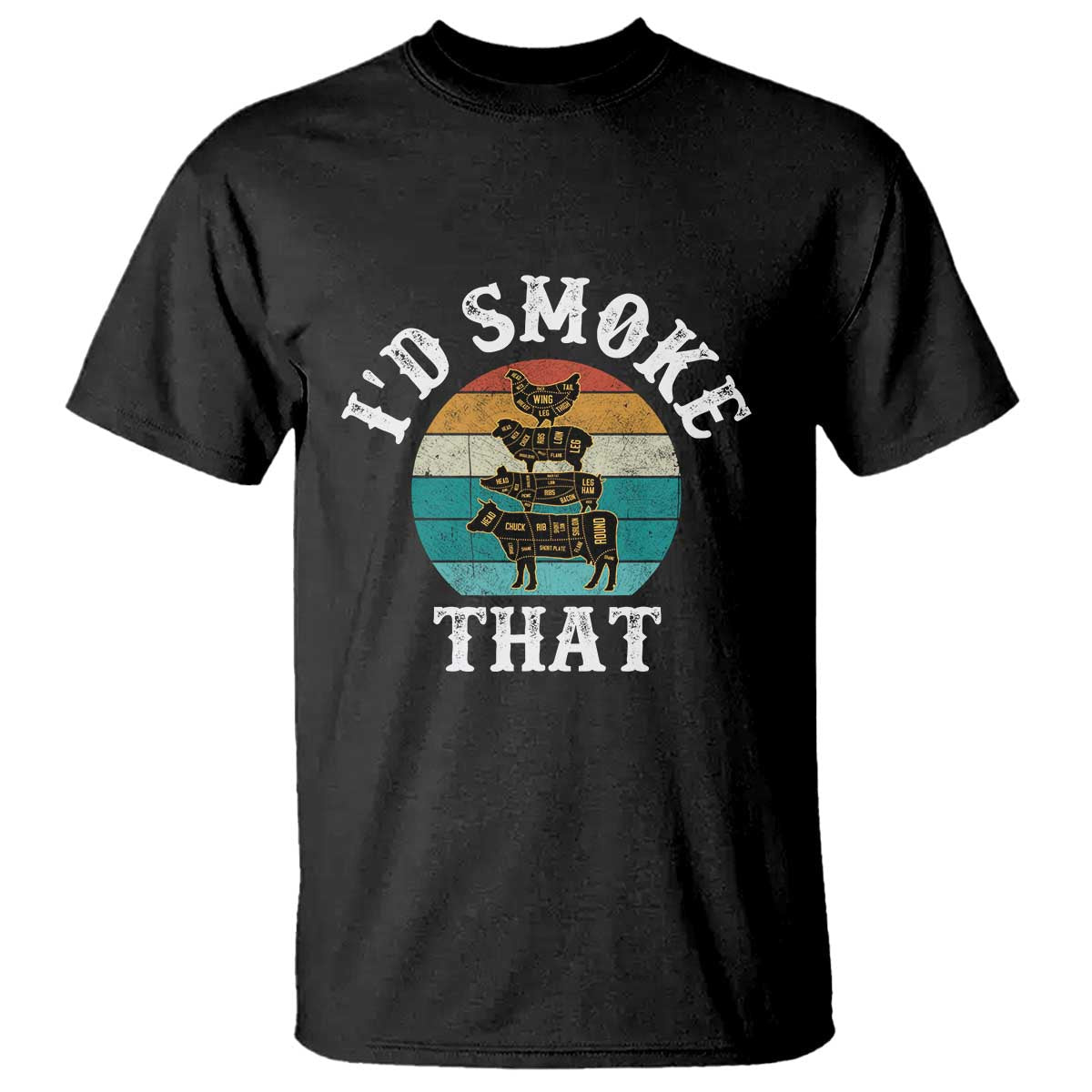 funny-retro-bbq-party-smoker-chef-dad-gift-id-smoke-that-t-shirt