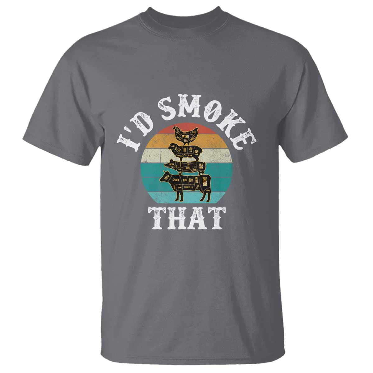 funny-retro-bbq-party-smoker-chef-dad-gift-id-smoke-that-t-shirt