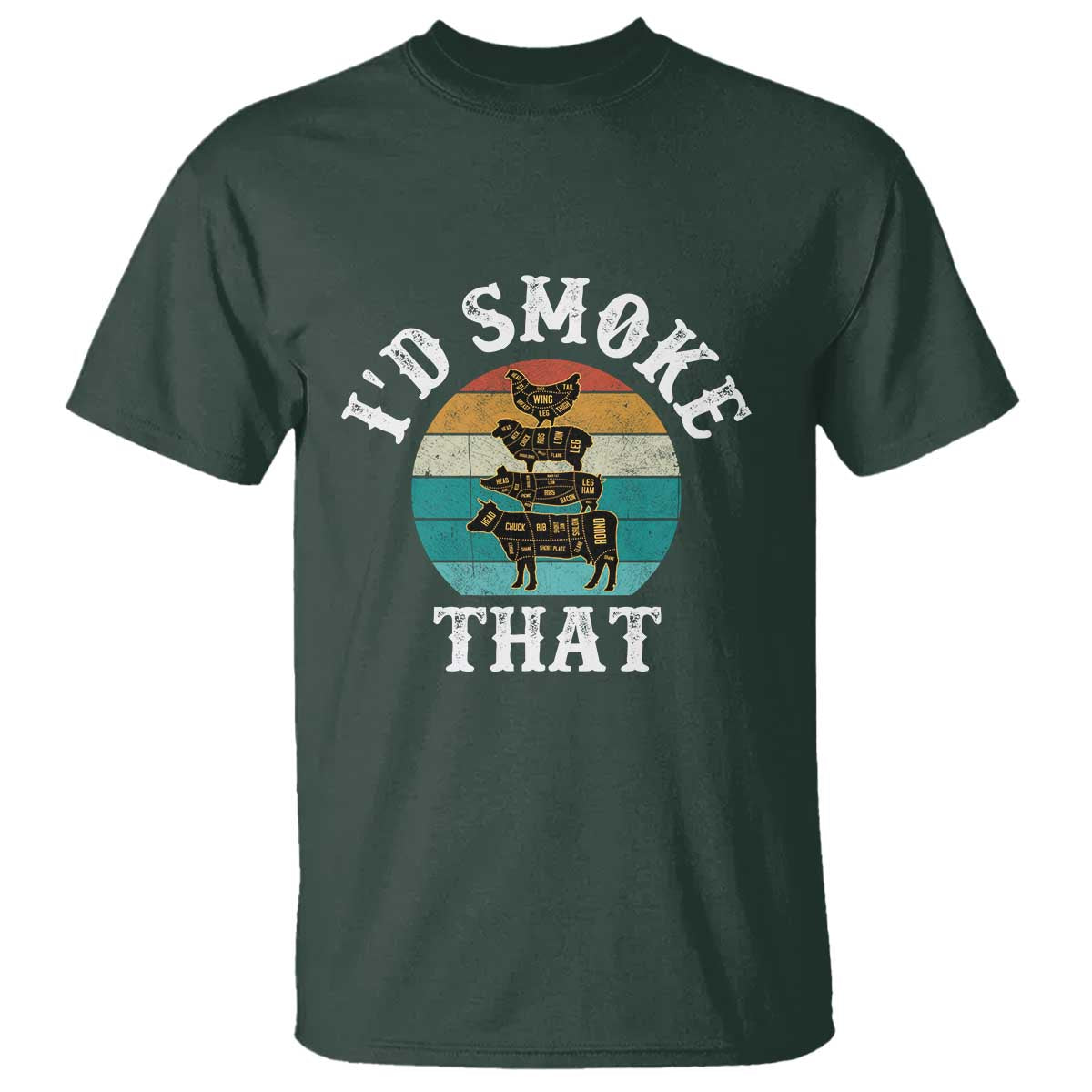 funny-retro-bbq-party-smoker-chef-dad-gift-id-smoke-that-t-shirt
