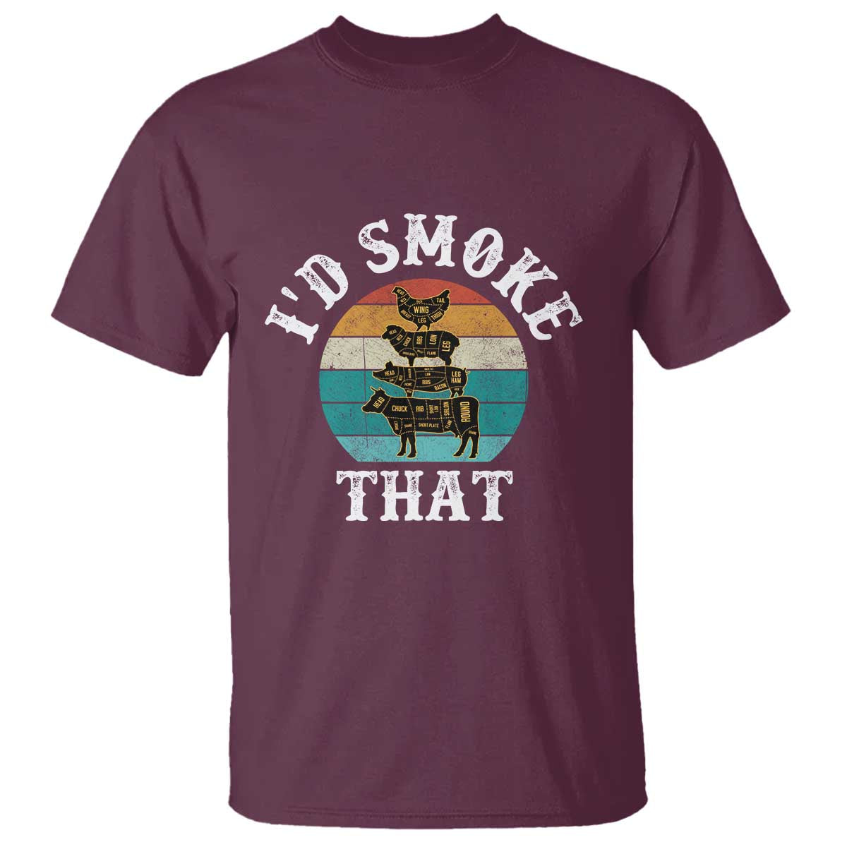 funny-retro-bbq-party-smoker-chef-dad-gift-id-smoke-that-t-shirt