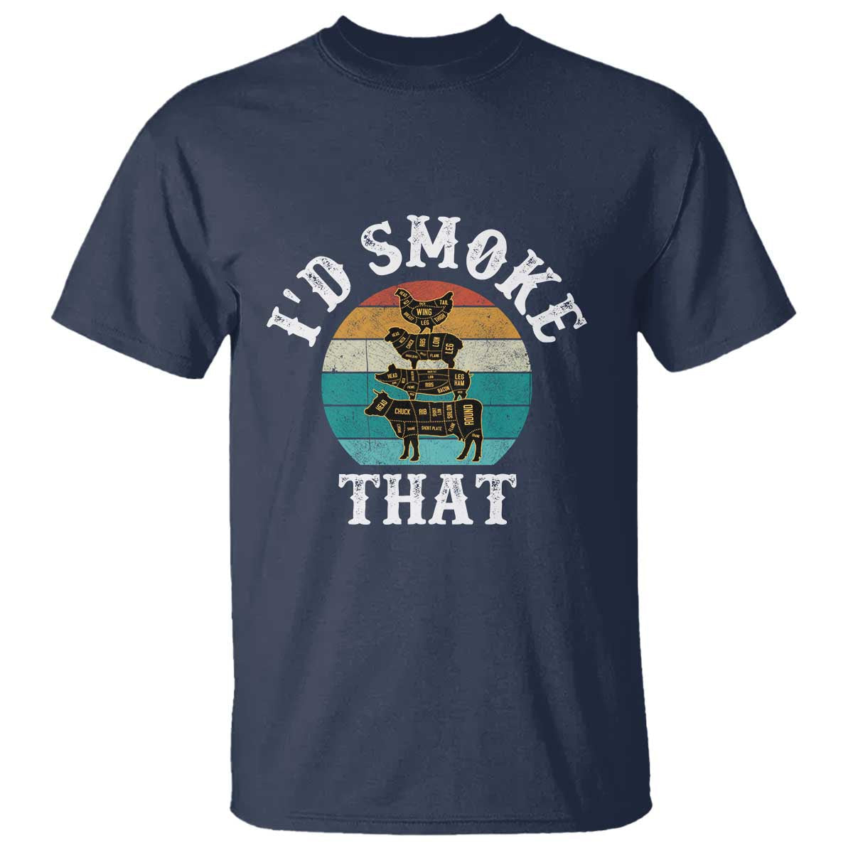 funny-retro-bbq-party-smoker-chef-dad-gift-id-smoke-that-t-shirt