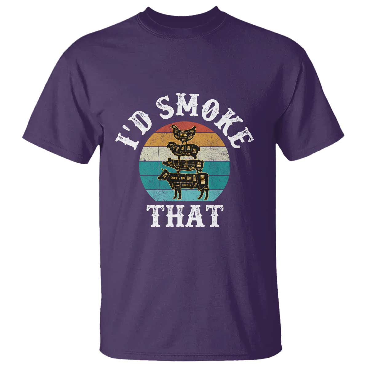 funny-retro-bbq-party-smoker-chef-dad-gift-id-smoke-that-t-shirt