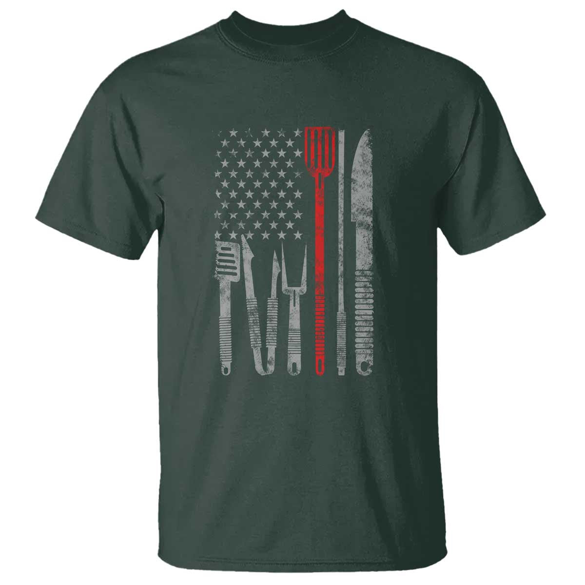thin-red-line-usa-flag-t-shirt-bbq-grill-cooking-chef-gift