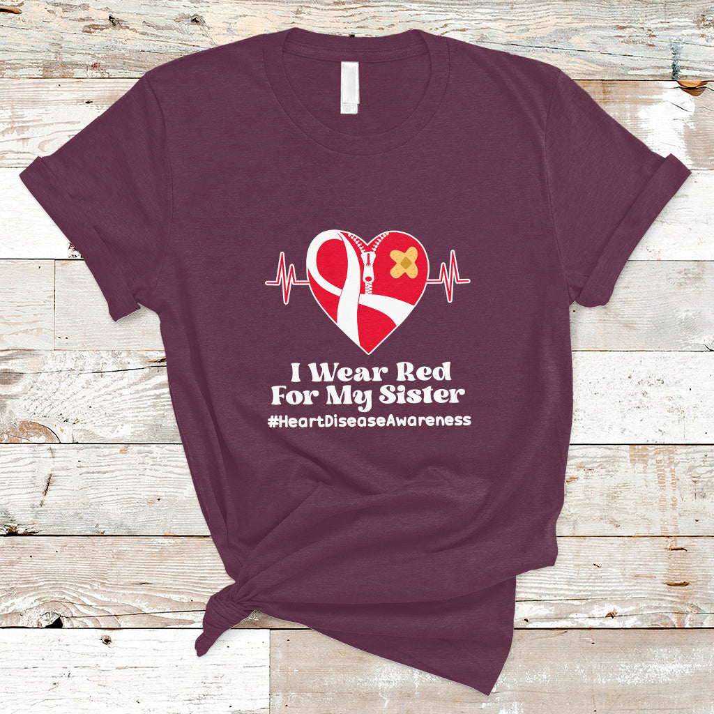 i-wear-red-for-my-sister-heart-disease-awareness-t-shirt-with-red-ribbon-ts01