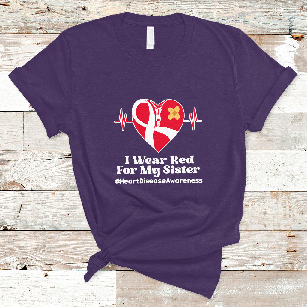 i-wear-red-for-my-sister-heart-disease-awareness-t-shirt-with-red-ribbon-ts01