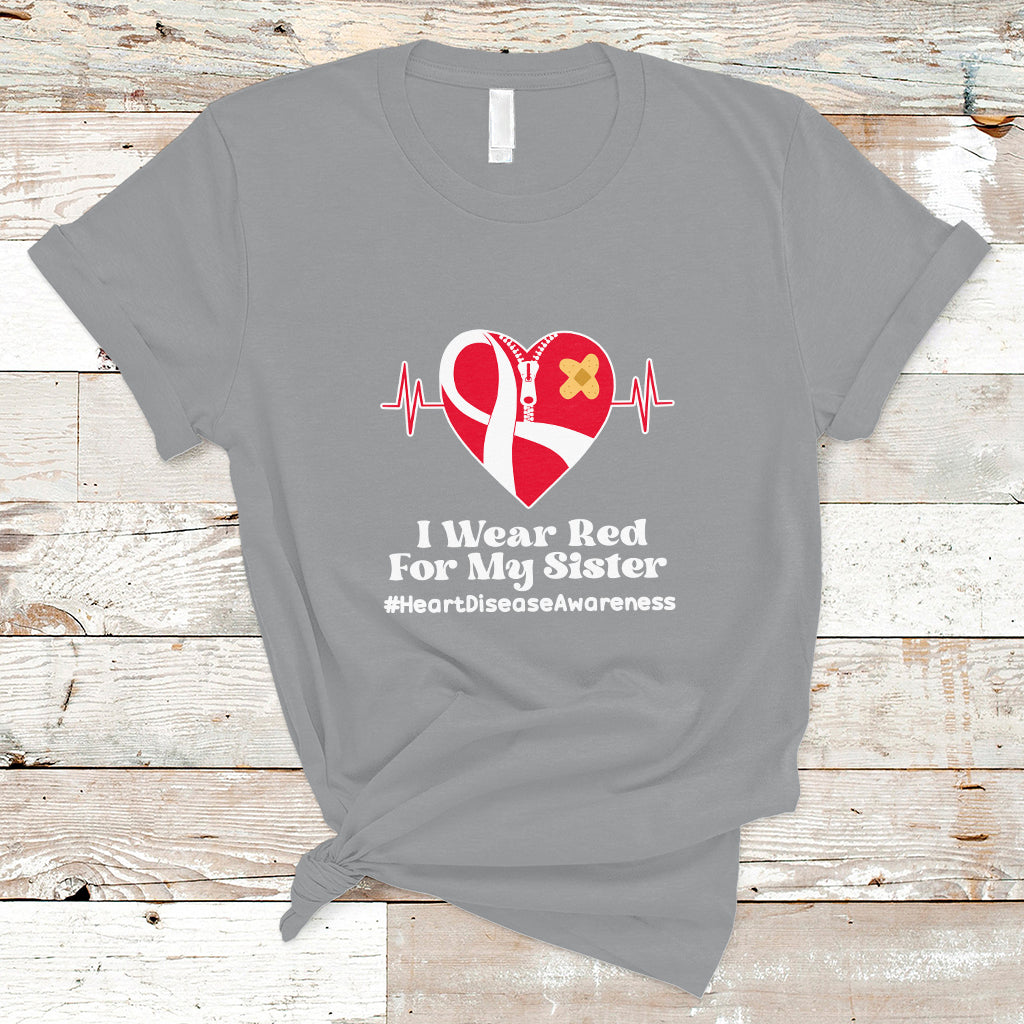 i-wear-red-for-my-sister-heart-disease-awareness-t-shirt-with-red-ribbon-ts01