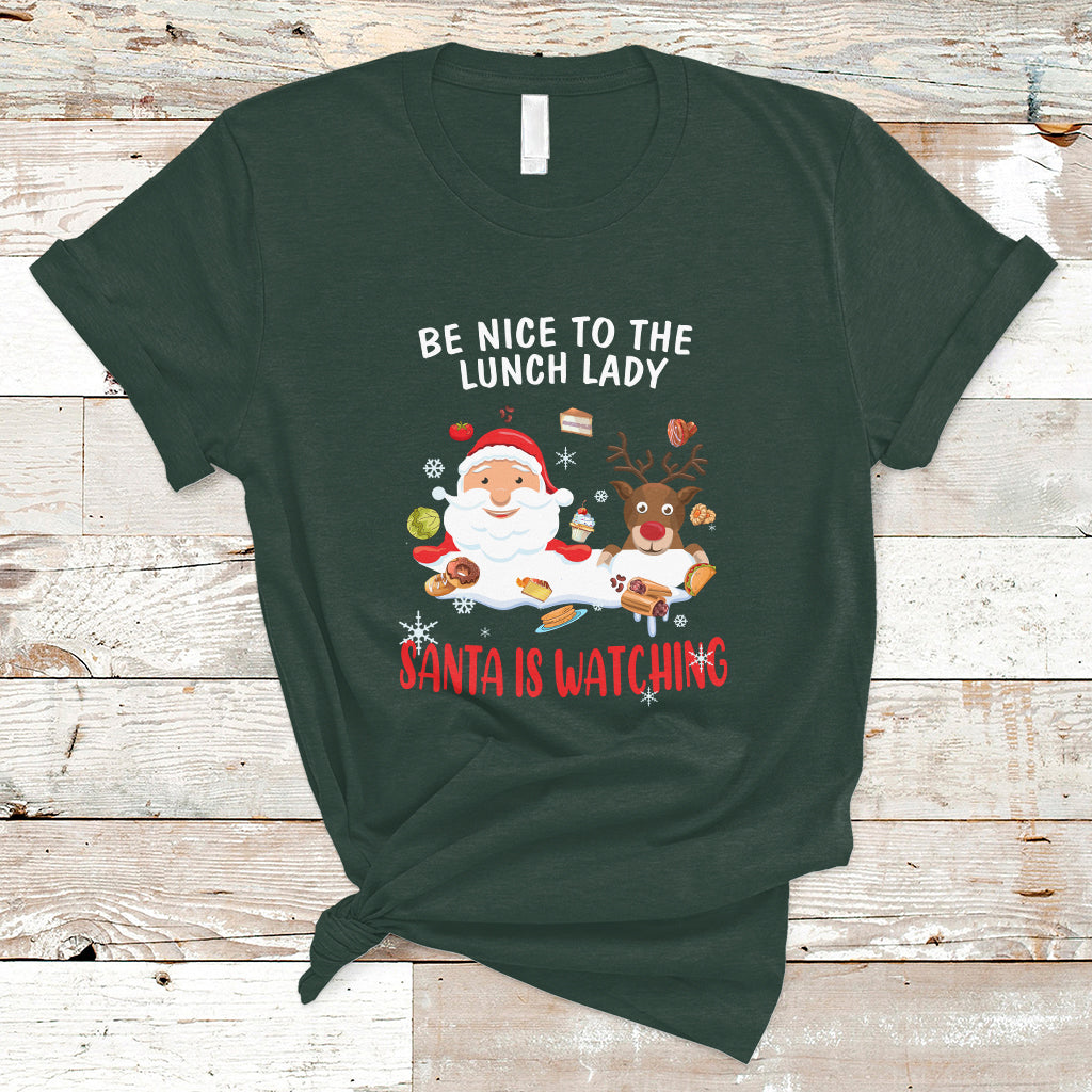 funny-cafeteria-t-shirt-santa-is-watching