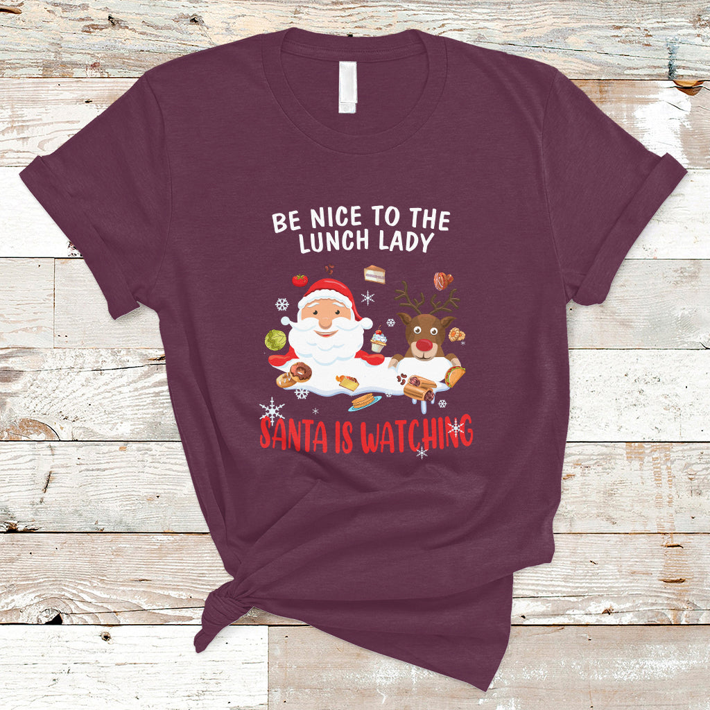 funny-cafeteria-t-shirt-santa-is-watching