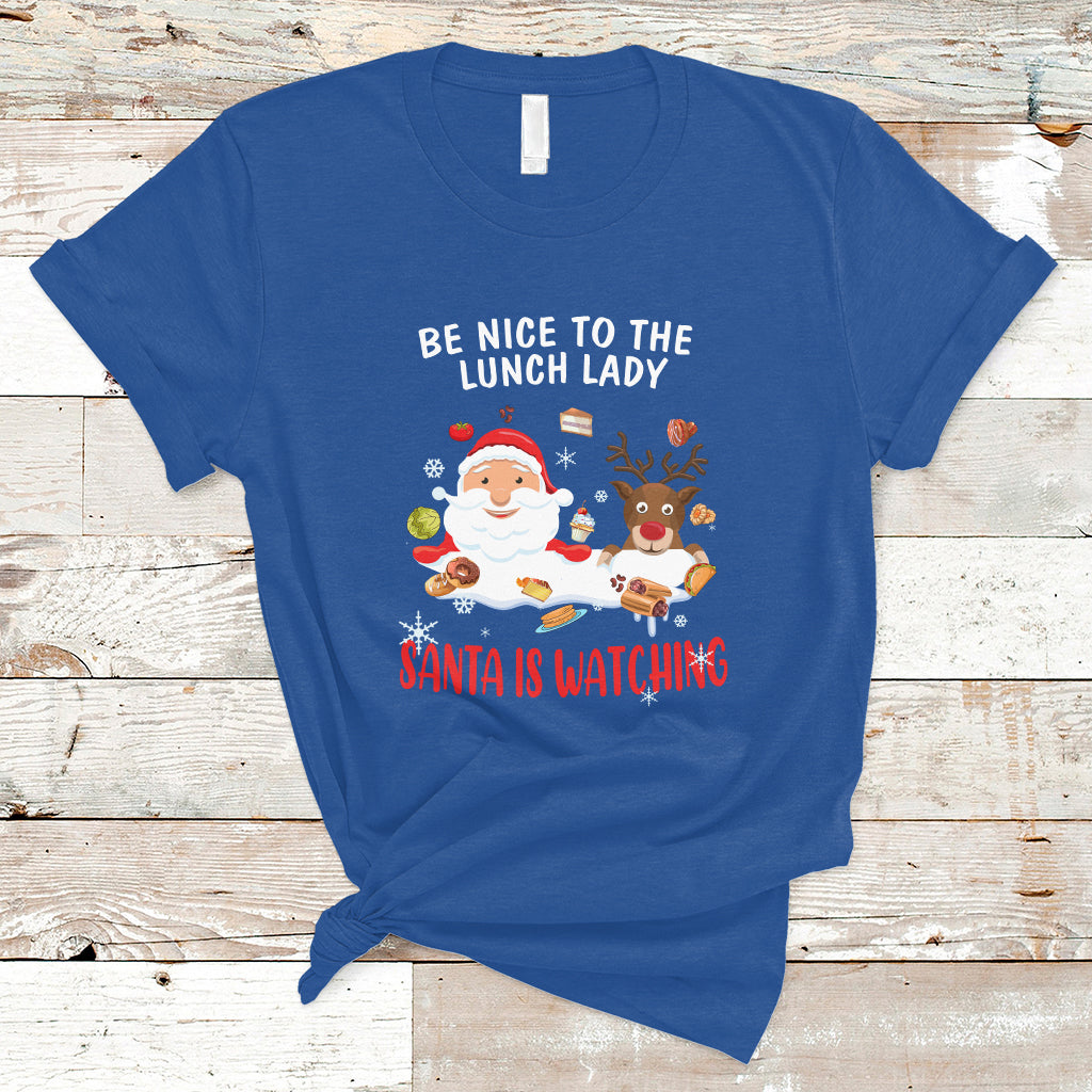 funny-cafeteria-t-shirt-santa-is-watching